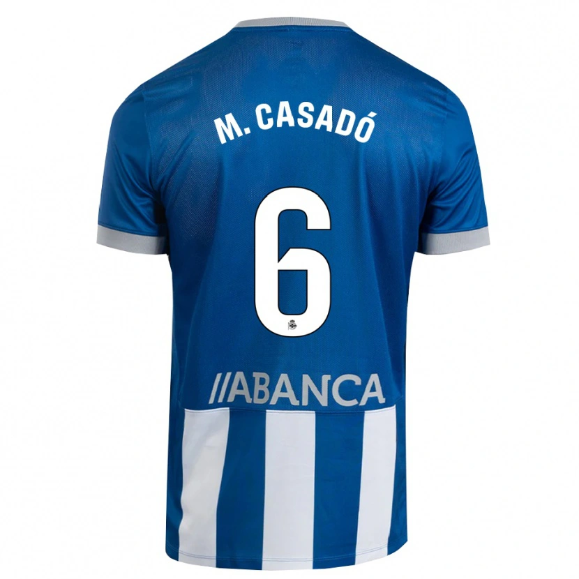 Danxen Dětské Marc Casadó #6 Modrá Šedá Bílá Domů Hráčské Dresy 2026/27 Dres