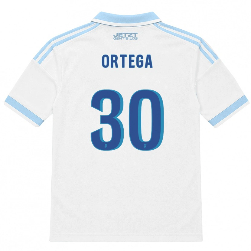 Danxen Dětské Jacobo Ortega #30 Světle Nebesky Modrá Bílá Červená Daleko Hráčské Dresy 2026/27 Dres
