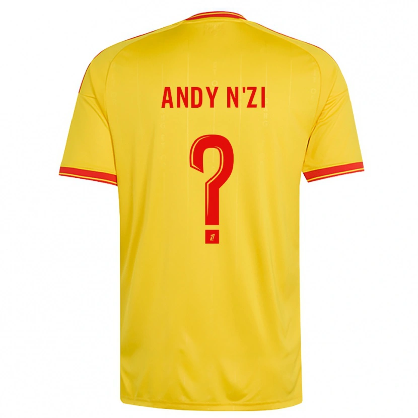 Danxen Dětské Christ Andy N'zi #0 Zlatá Oranžová Červená Domů Hráčské Dresy 2026/27 Dres