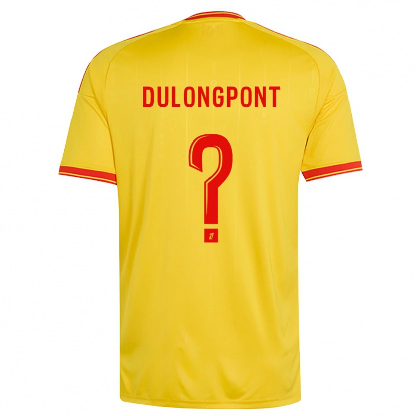Danxen Dětské Tom Dulongpont #0 Zlatá Oranžová Červená Domů Hráčské Dresy 2026/27 Dres