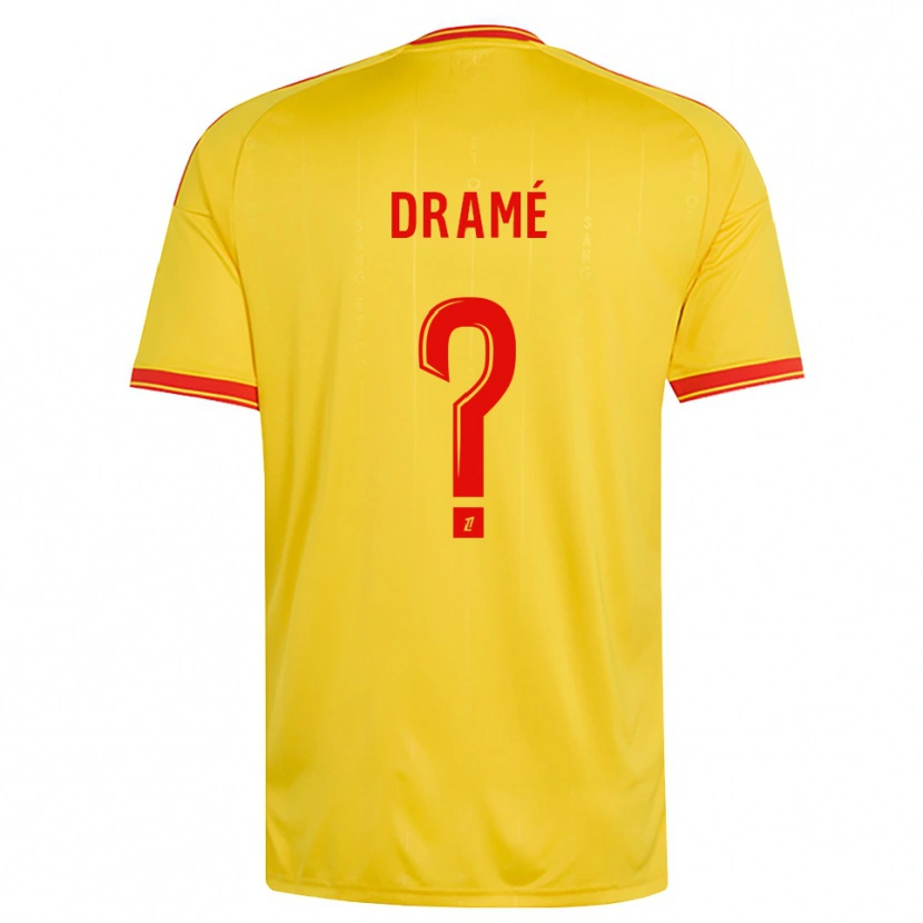 Danxen Dětské Issa Dramé #0 Zlatá Oranžová Červená Domů Hráčské Dresy 2026/27 Dres