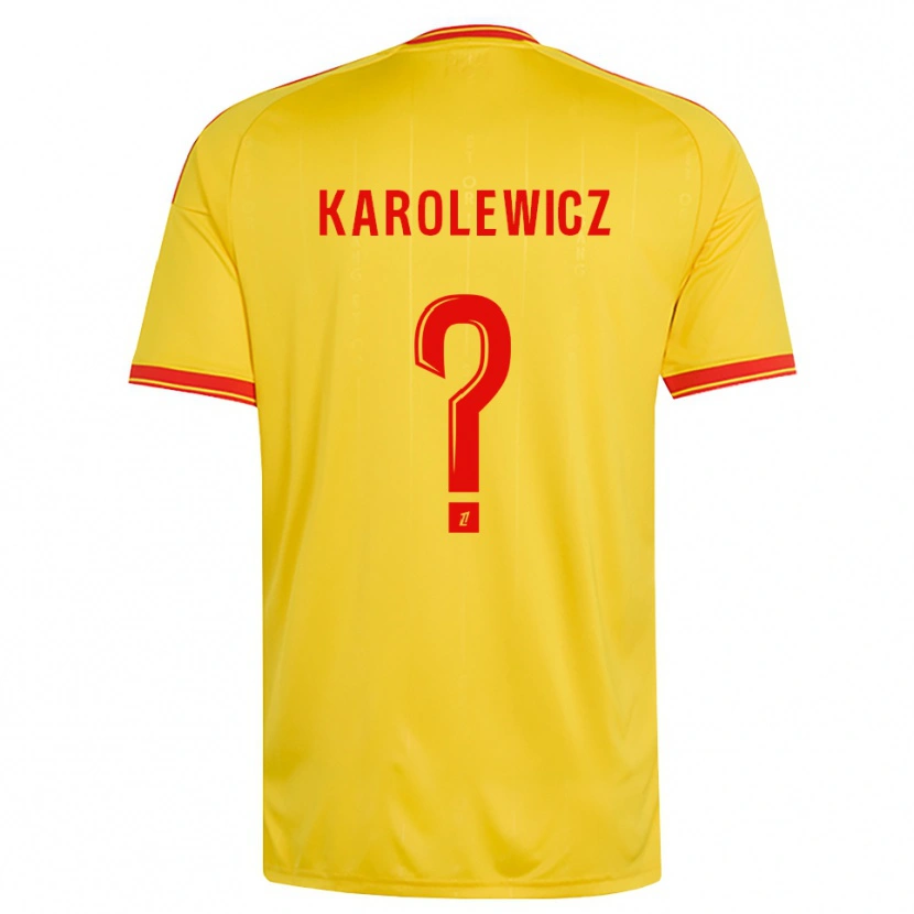 Danxen Dětské Roman Karolewicz #0 Zlatá Oranžová Červená Domů Hráčské Dresy 2026/27 Dres
