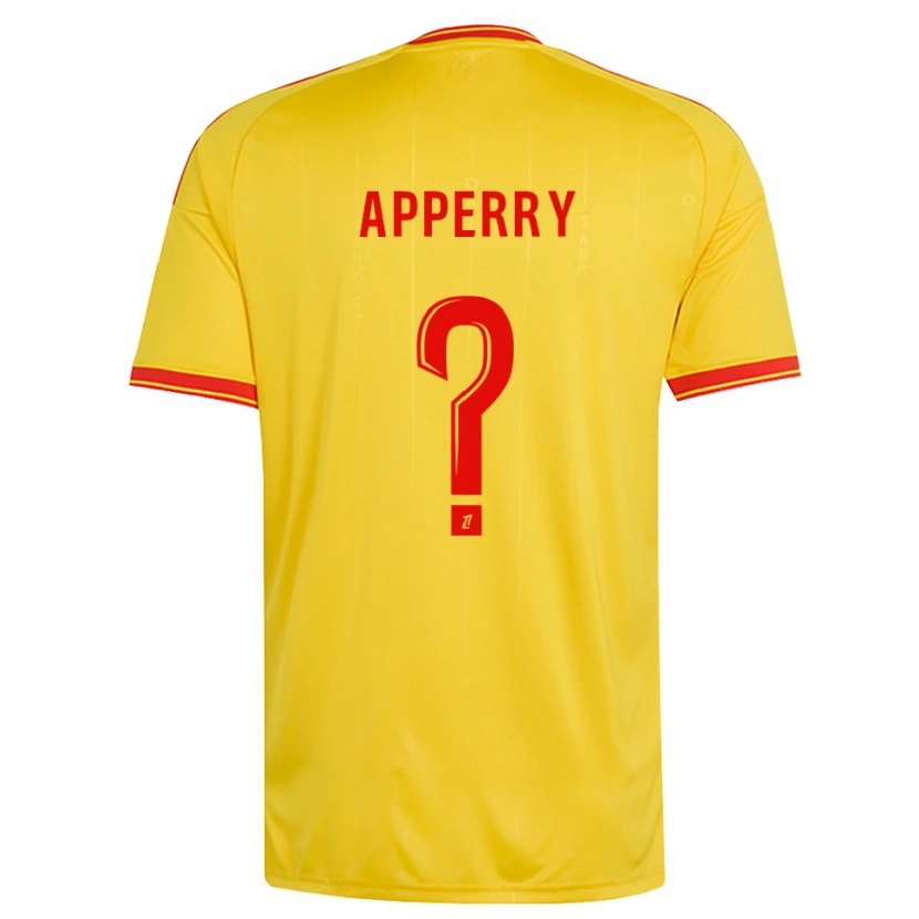 Danxen Dětské Marceau Apperry #0 Zlatá Oranžová Červená Domů Hráčské Dresy 2026/27 Dres