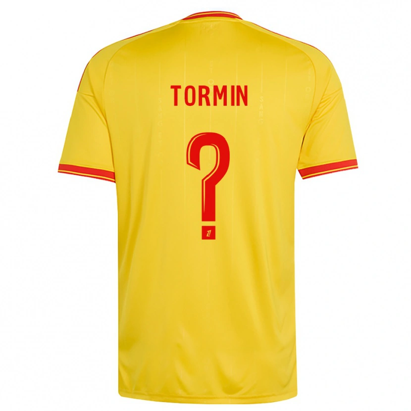 Danxen Dětské Sean Tormin #0 Zlatá Oranžová Červená Domů Hráčské Dresy 2026/27 Dres