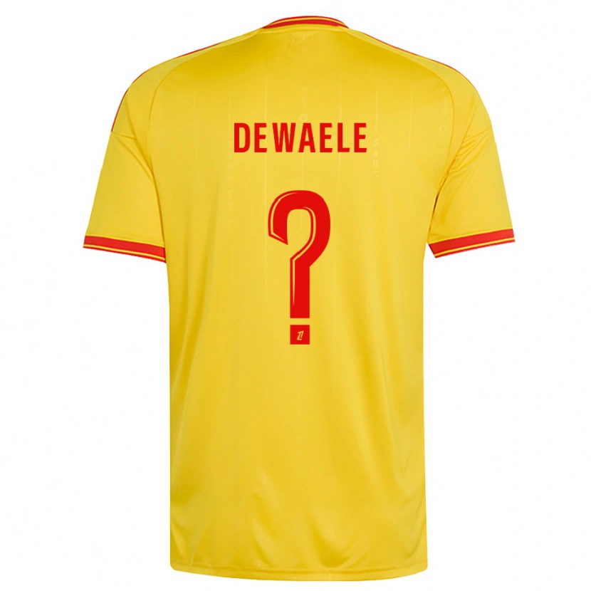 Danxen Dětské Florian Dewaele #0 Zlatá Oranžová Červená Domů Hráčské Dresy 2026/27 Dres