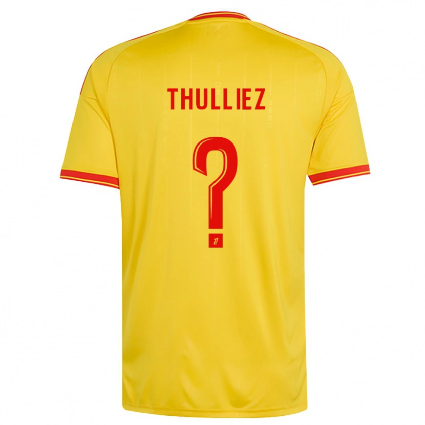 Danxen Dětské Lucie Thulliez #0 Zlatá Oranžová Červená Domů Hráčské Dresy 2026/27 Dres