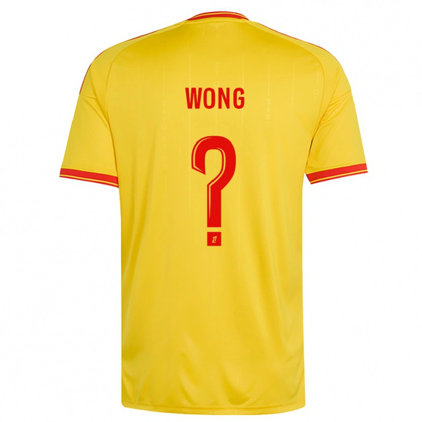 Danxen Dětské Kiani Wong #0 Zlatá Oranžová Červená Domů Hráčské Dresy 2026/27 Dres