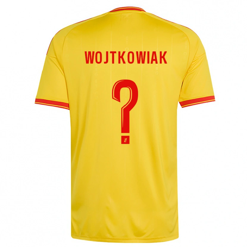 Danxen Dětské Valentin Wojtkowiak #0 Zlatá Oranžová Červená Domů Hráčské Dresy 2026/27 Dres