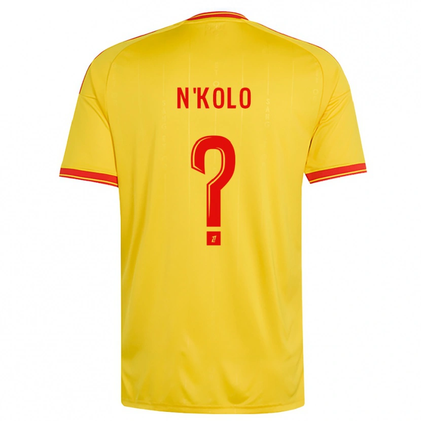 Danxen Dětské Pierre N'kolo #0 Zlatá Oranžová Červená Domů Hráčské Dresy 2026/27 Dres