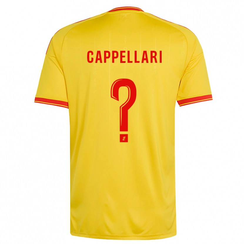 Danxen Dětské Jihan Cappellari #0 Zlatá Oranžová Červená Domů Hráčské Dresy 2026/27 Dres