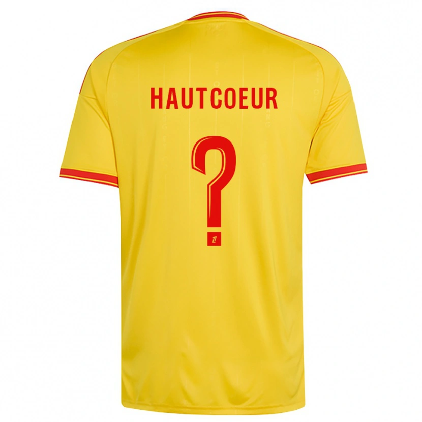 Danxen Dětské Agathe Hautcoeur #0 Zlatá Oranžová Červená Domů Hráčské Dresy 2026/27 Dres