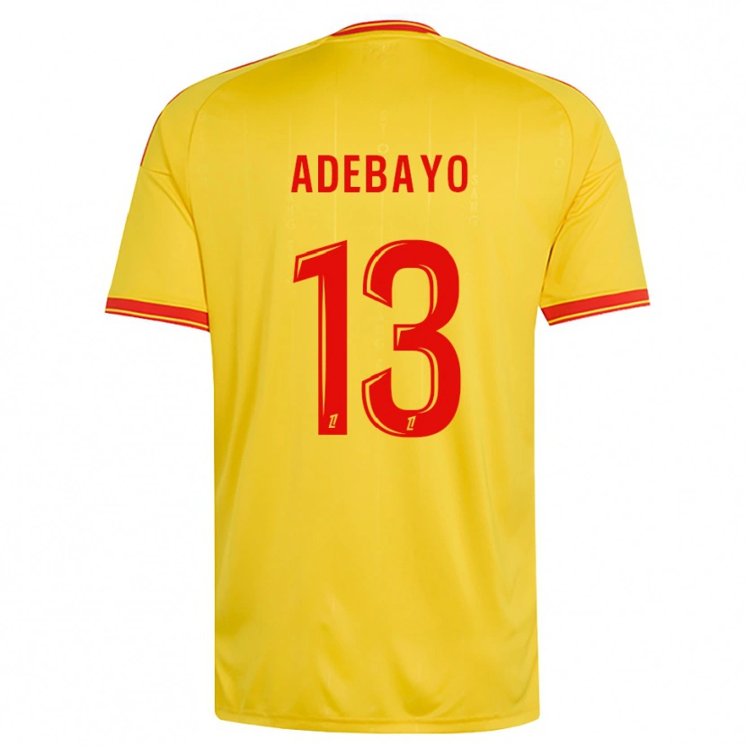 Danxen Dětské Kamil Adebayo #13 Zlatá Oranžová Červená Domů Hráčské Dresy 2026/27 Dres