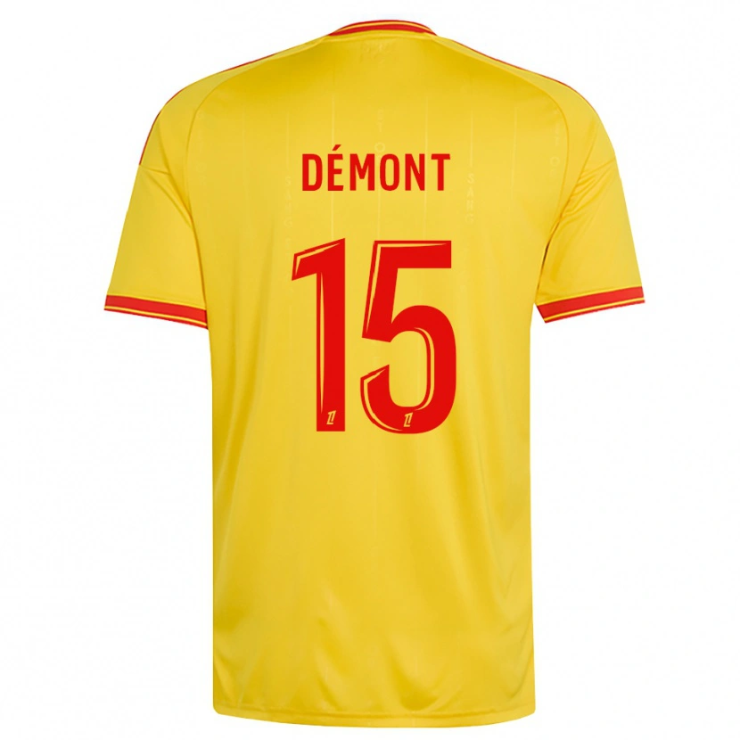Danxen Dětské Ange Démont #15 Zlatá Oranžová Červená Domů Hráčské Dresy 2026/27 Dres