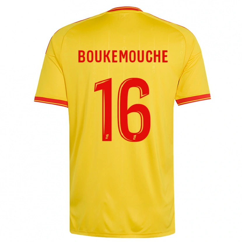 Danxen Dětské Amine Boukemouche #16 Zlatá Oranžová Červená Domů Hráčské Dresy 2026/27 Dres
