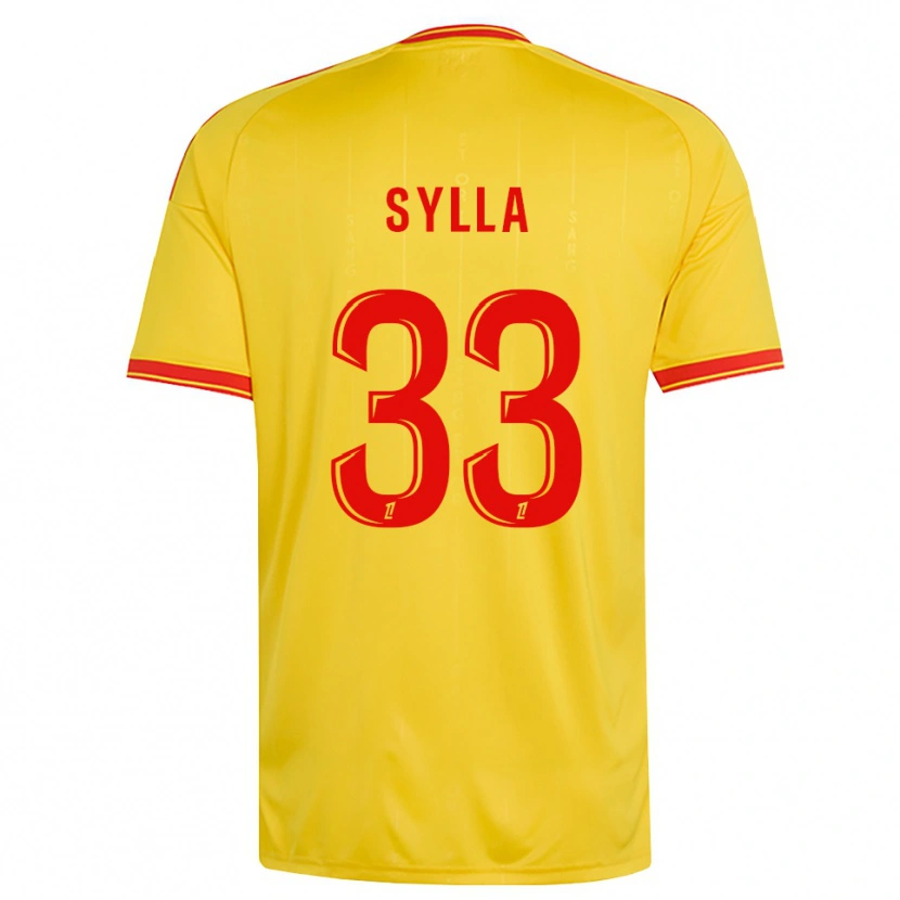 Danxen Dětské Fodé Sylla #33 Zlatá Oranžová Červená Domů Hráčské Dresy 2026/27 Dres