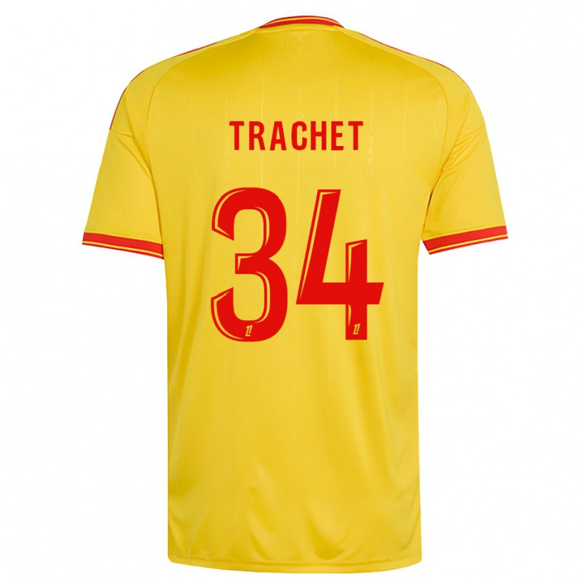 Danxen Dětské Amélie Trachet #34 Zlatá Oranžová Červená Domů Hráčské Dresy 2026/27 Dres