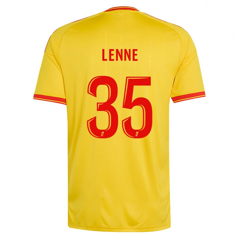 Danxen Dětské Oscar Lenne #35 Zlatá Oranžová Červená Domů Hráčské Dresy 2026/27 Dres