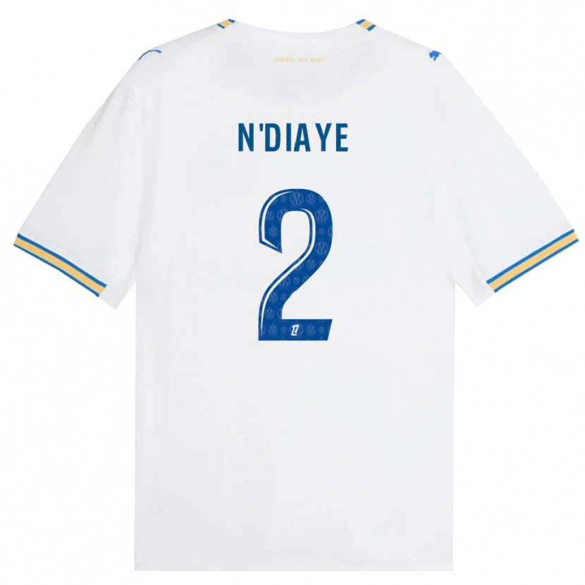 Danxen Dětské Osmane N'diaye #2 Modrá Bílá Domů Hráčské Dresy 2026/27 Dres