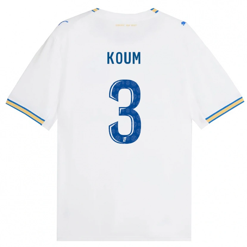 Danxen Dětské Alexi Koum #3 Modrá Bílá Domů Hráčské Dresy 2026/27 Dres