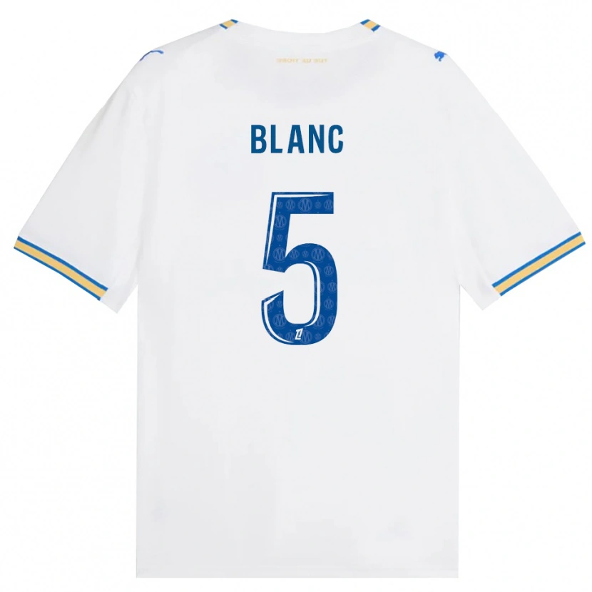 Danxen Dětské Amandine Blanc #5 Modrá Bílá Domů Hráčské Dresy 2026/27 Dres
