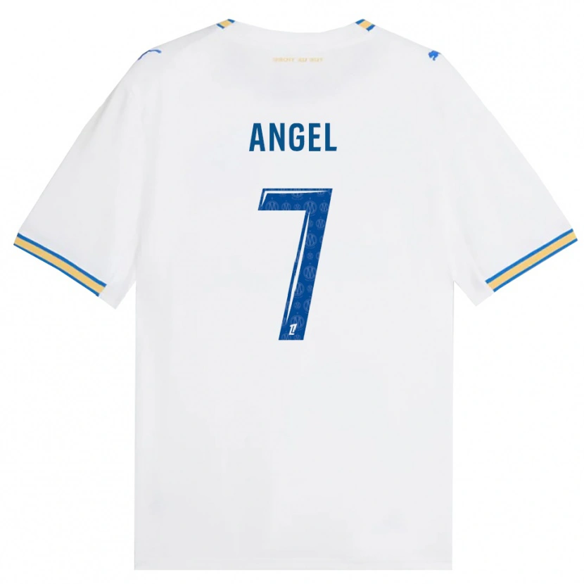 Danxen Dětské Angel Gomes #7 Modrá Bílá Domů Hráčské Dresy 2026/27 Dres