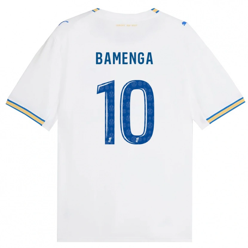 Danxen Dětské Naomie Bamenga #10 Modrá Bílá Domů Hráčské Dresy 2026/27 Dres