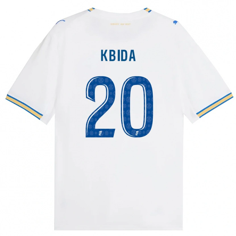 Danxen Dětské Inès Kbida #20 Modrá Bílá Domů Hráčské Dresy 2026/27 Dres
