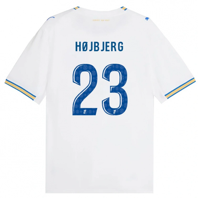Danxen Dětské Pierre-Emile Højbjerg #23 Modrá Bílá Domů Hráčské Dresy 2026/27 Dres