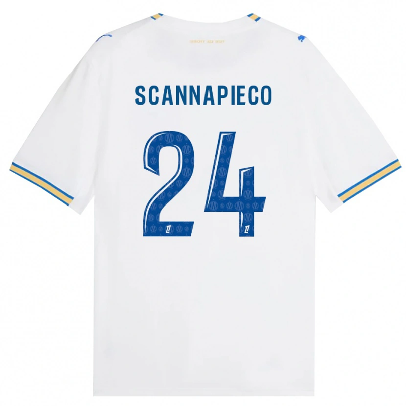Danxen Dětské Dona Scannapieco #24 Modrá Bílá Domů Hráčské Dresy 2026/27 Dres