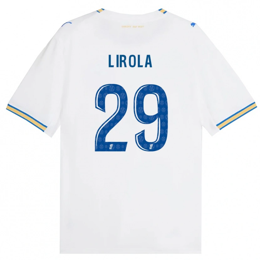 Danxen Dětské Pol Lirola #29 Modrá Bílá Domů Hráčské Dresy 2026/27 Dres