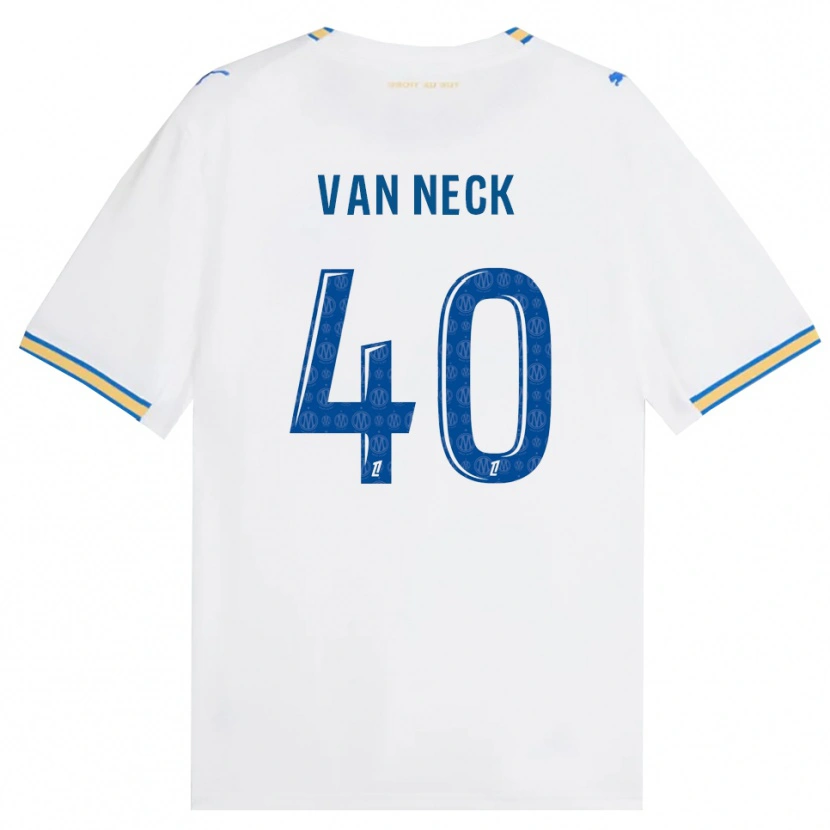 Danxen Dětské Jelle Van Neck #40 Modrá Bílá Domů Hráčské Dresy 2026/27 Dres