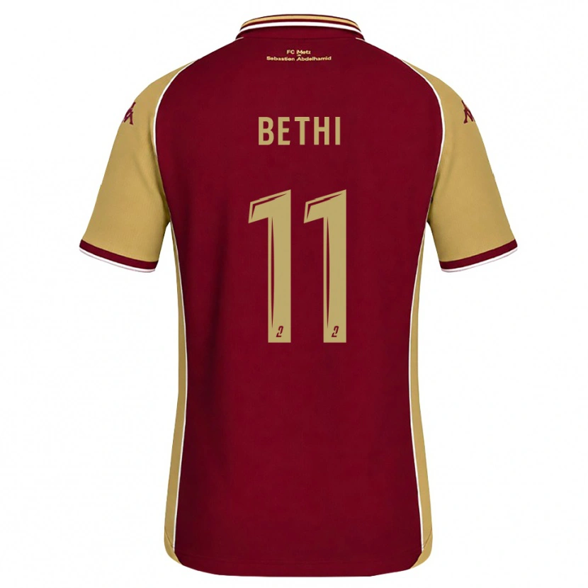 Danxen Dětské Mélissa Bethi #11 Zlatohnědá Tmavě Červená Domů Hráčské Dresy 2026/27 Dres