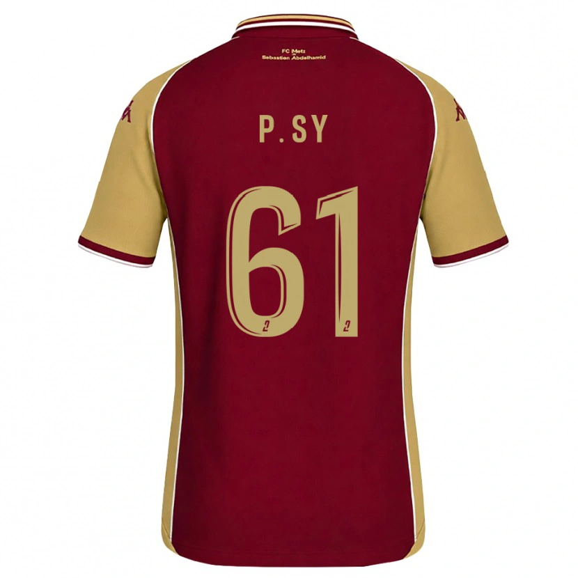 Danxen Dětské Pape Sy #61 Zlatohnědá Tmavě Červená Domů Hráčské Dresy 2026/27 Dres
