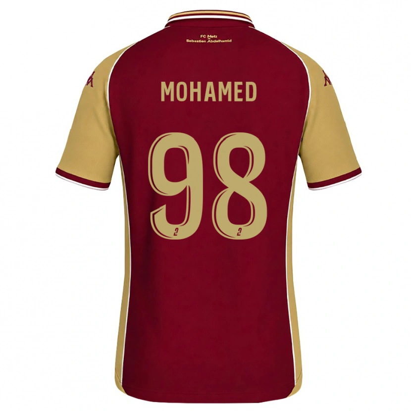 Danxen Dětské Idris Mohamed #98 Zlatohnědá Tmavě Červená Domů Hráčské Dresy 2026/27 Dres