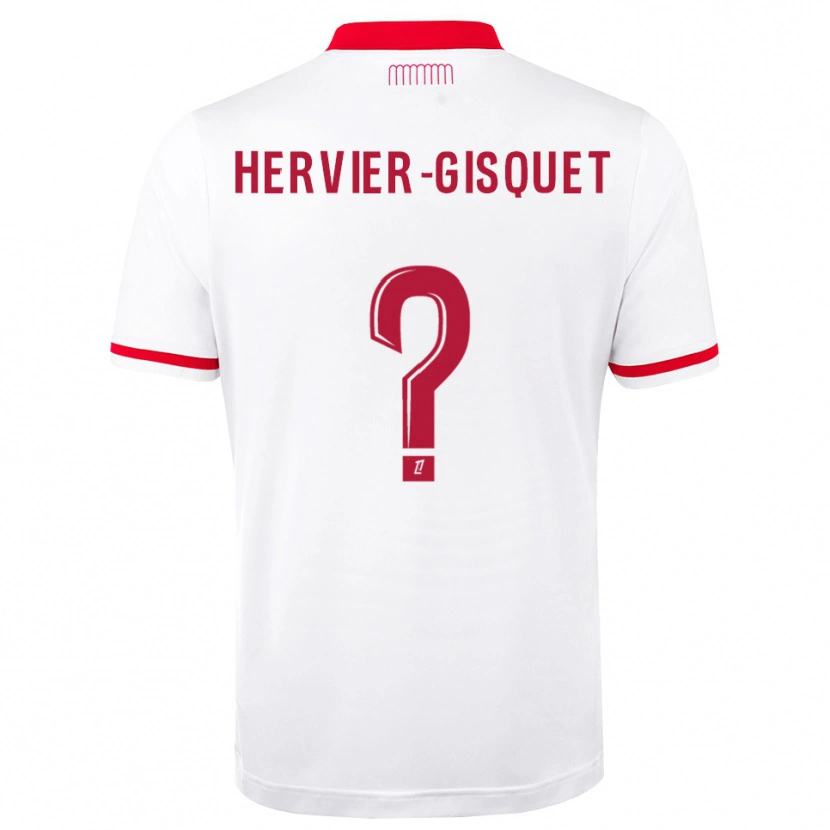 Danxen Dětské Théo Hervier-Gisquet #0 Červená Bílá Domů Hráčské Dresy 2026/27 Dres