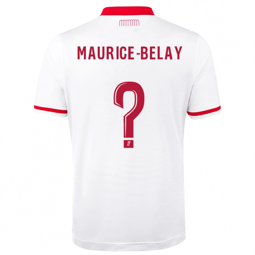 Danxen Dětské Dwayne Maurice-Belay #0 Červená Bílá Domů Hráčské Dresy 2026/27 Dres