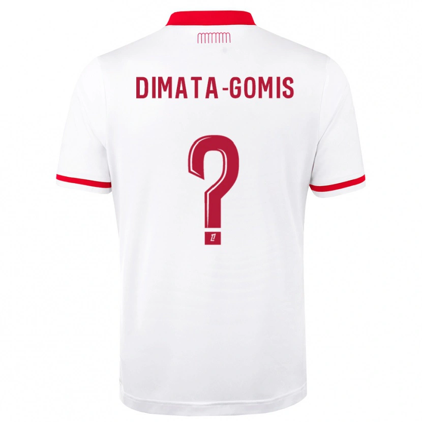 Danxen Dětské Kamron Dimata-Gomis #0 Červená Bílá Domů Hráčské Dresy 2026/27 Dres