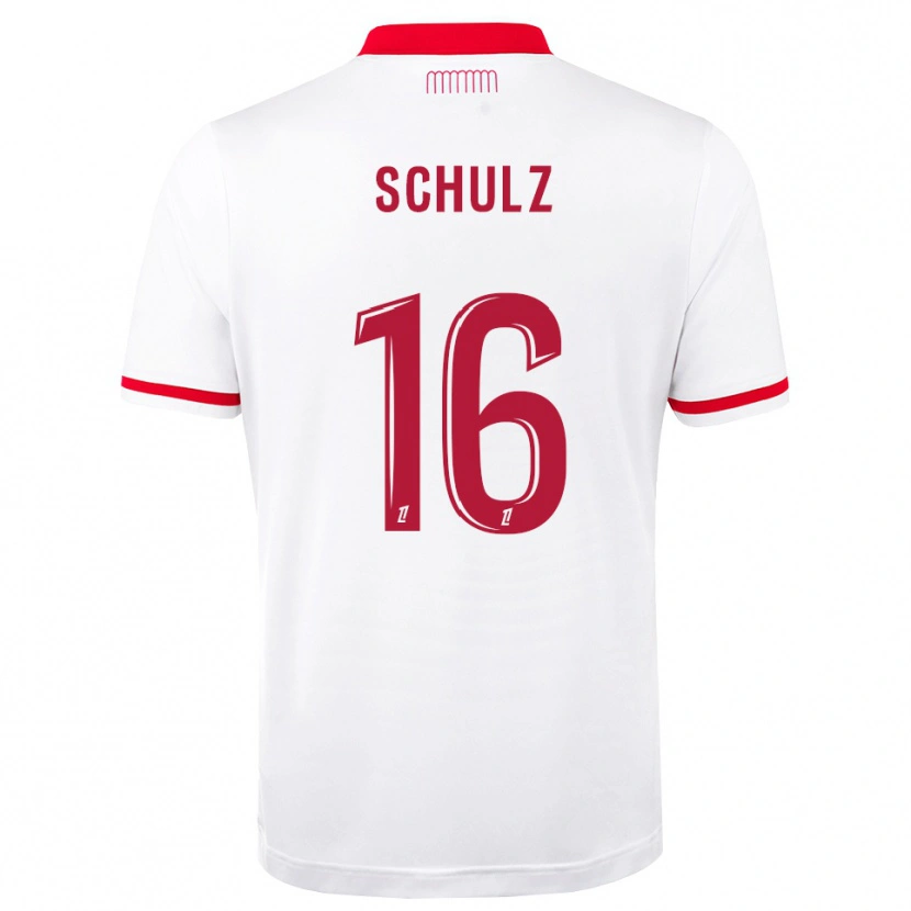 Danxen Dětské Ethan Schulz #16 Červená Bílá Domů Hráčské Dresy 2026/27 Dres