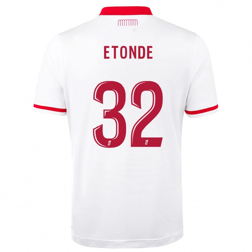 Danxen Dětské Romaric Etonde #32 Červená Bílá Domů Hráčské Dresy 2026/27 Dres