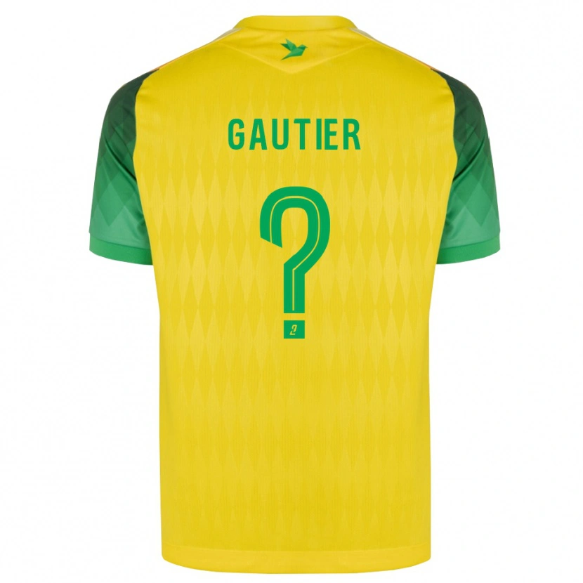 Danxen Dětské Louka Gautier #0 Žlutá Zelená Červená Domů Hráčské Dresy 2026/27 Dres