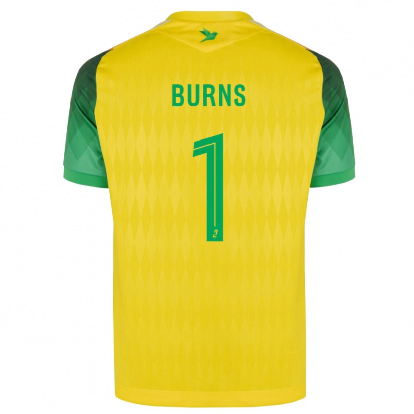 Danxen Dětské Emily Burns #1 Žlutá Zelená Červená Domů Hráčské Dresy 2026/27 Dres
