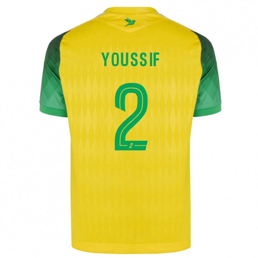 Danxen Dětské Ali Youssif #2 Žlutá Zelená Červená Domů Hráčské Dresy 2026/27 Dres