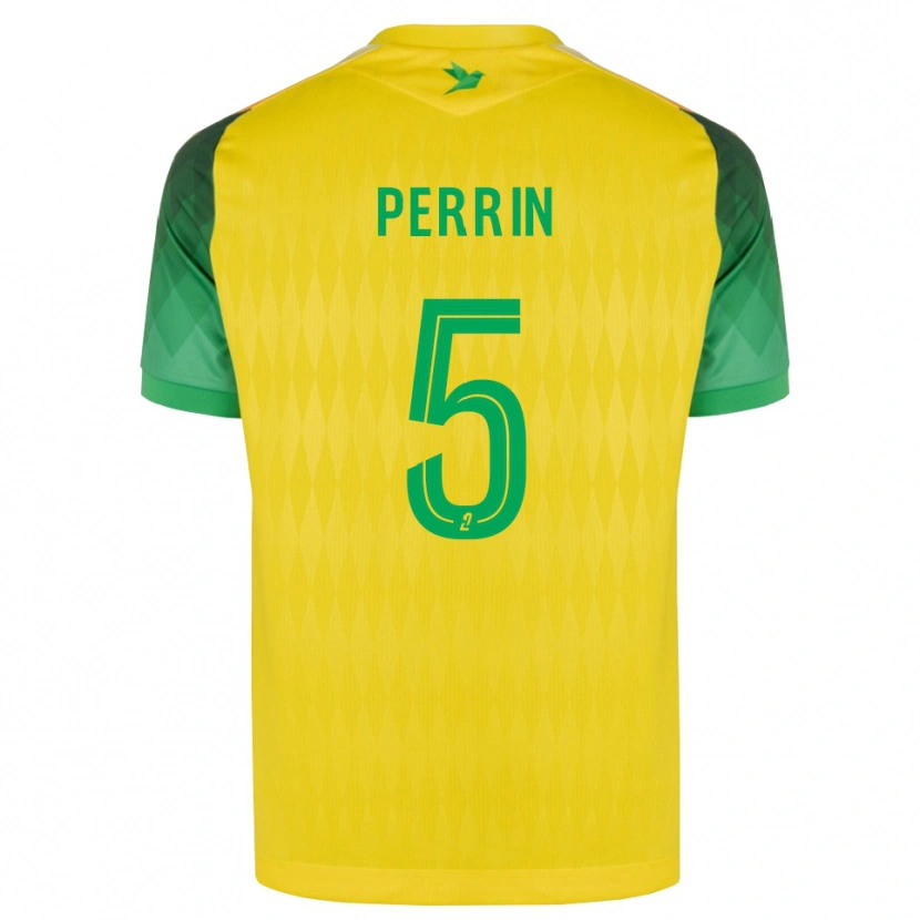 Danxen Dětské Lucas Perrin #5 Žlutá Zelená Červená Domů Hráčské Dresy 2026/27 Dres