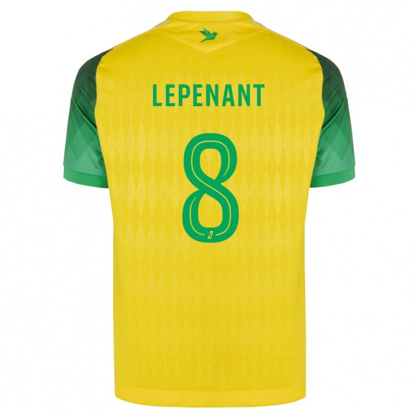 Danxen Dětské Johann Lepenant #8 Žlutá Zelená Červená Domů Hráčské Dresy 2026/27 Dres