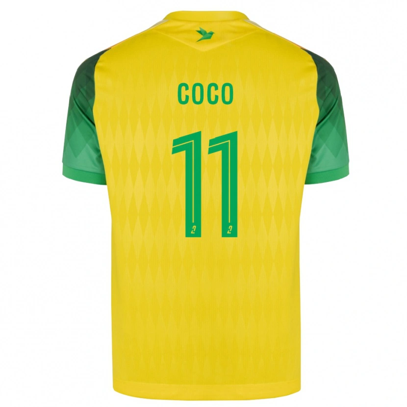 Danxen Dětské Marcus Coco #11 Žlutá Zelená Červená Domů Hráčské Dresy 2026/27 Dres