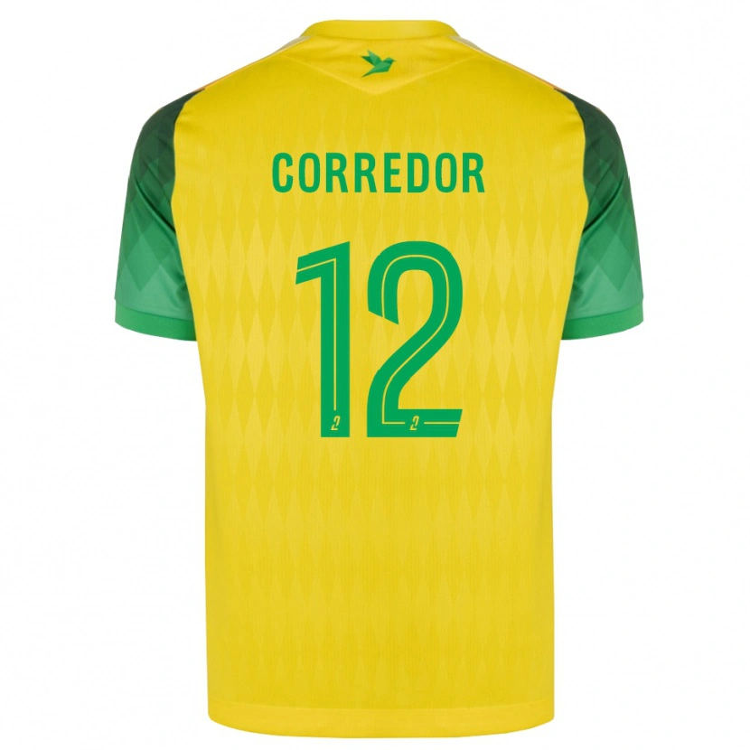 Danxen Dětské Killian Corredor #12 Žlutá Zelená Červená Domů Hráčské Dresy 2026/27 Dres