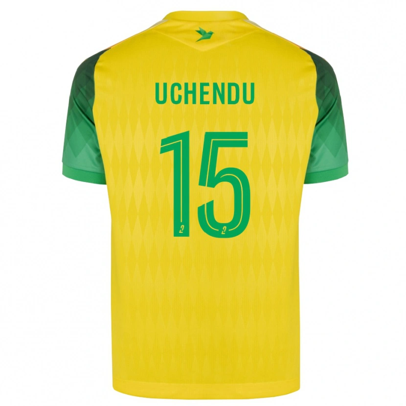 Danxen Dětské Chinaza Uchendu #15 Žlutá Zelená Červená Domů Hráčské Dresy 2026/27 Dres