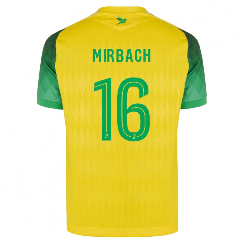 Danxen Dětské Alexis Mirbach #16 Žlutá Zelená Červená Domů Hráčské Dresy 2026/27 Dres