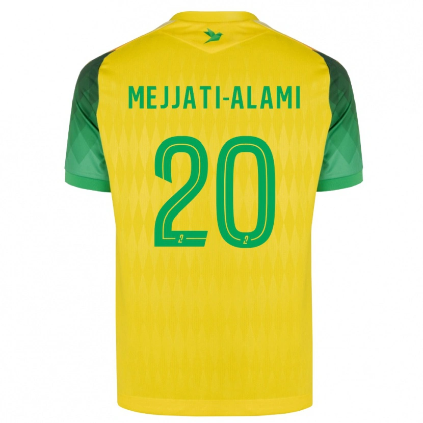 Danxen Dětské Maxime Mejjati-Alami #20 Žlutá Zelená Červená Domů Hráčské Dresy 2026/27 Dres