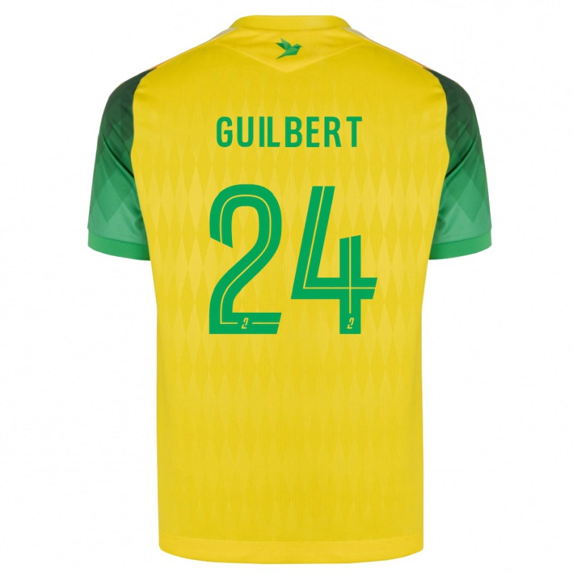 Danxen Dětské Frédéric Guilbert #24 Žlutá Zelená Červená Domů Hráčské Dresy 2026/27 Dres